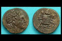 Pontos, Amisos, Dionysos with Cista Mystica reverse